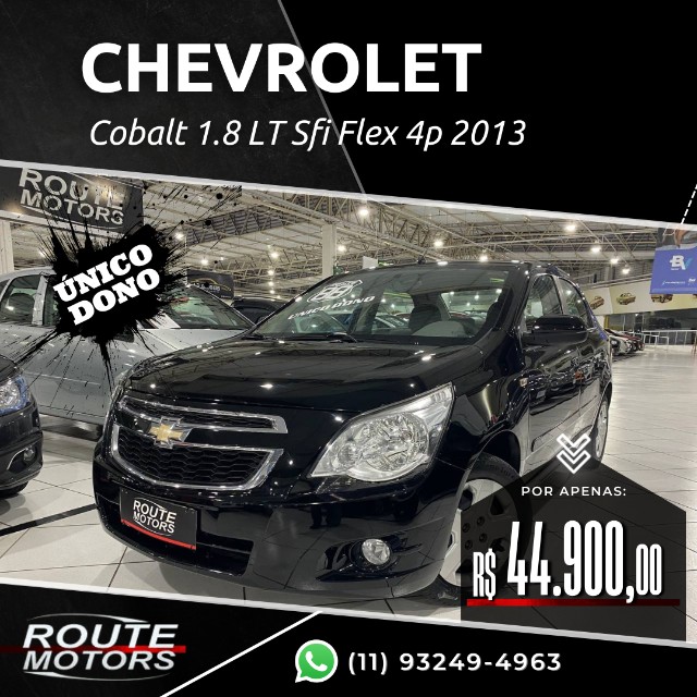 Chevrolet Cobalt 1.8 LT Sfi Flex 4p Completo Único Dono C/ Multimídia