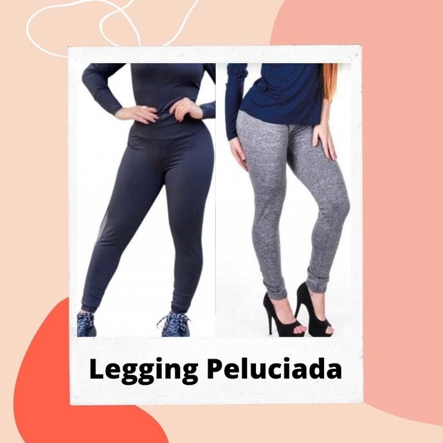 Calça Legging Peluciada – Moda Brasil