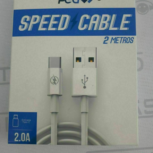 Cabo de dados. Usb. Com entrada tipo C. Novo.  - Foto 2