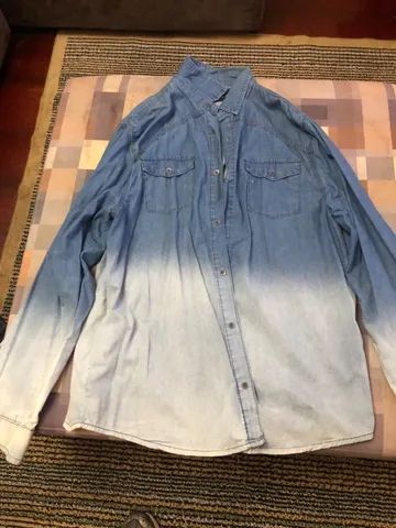 Camisa manga longa jeans