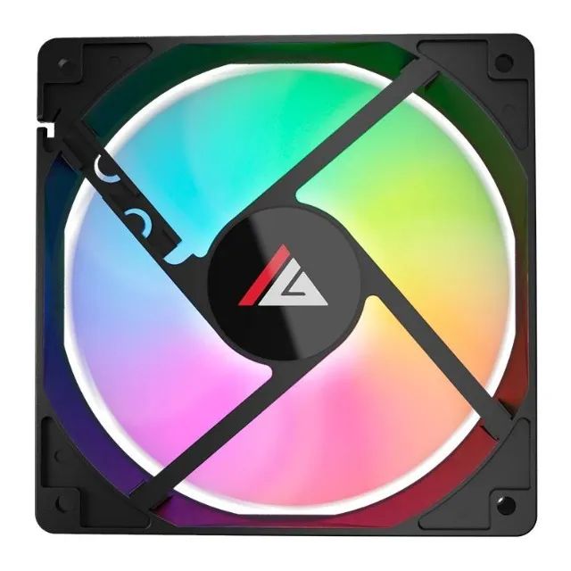 Kit 4 Ventoinha Acegeek RW12, 120mm, Rainbow, Preto - Foto 3