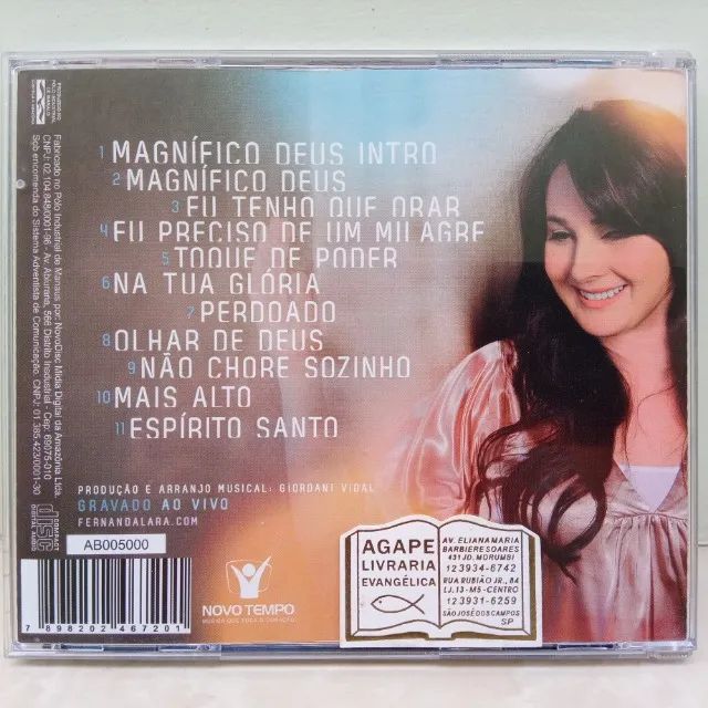 Cd Duplo Fernanda Lara Magnífico Deus - Original - Foto 2