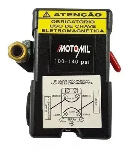 Pressostato automático p/comressor 100/140lbs ( Motomil )
