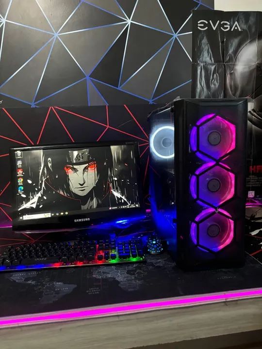 PC Gamer Completo Com monitor mouse e teclado