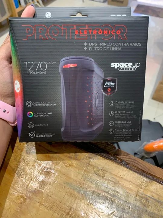 Protetor eletrônico 4 tomadas Ragtech