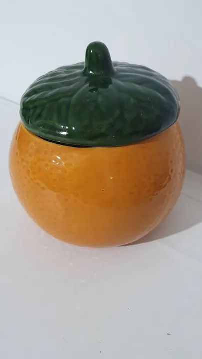 Porta temperos em cerâmica com formato de laranja - Foto 6