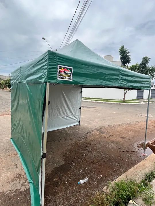 Tenda 3x3 com 2 laterais no PVC SÓ 1270,00 - Foto 2