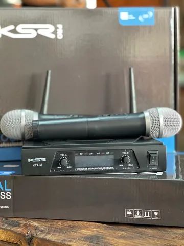 Microfone sem fio Duplo KSR PRO KT-2MM - Foto 2