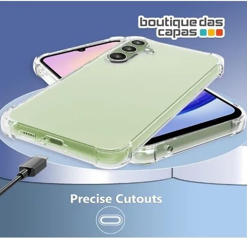 capa case transparente anti impacto para samsung a16 e a06 - Foto 2