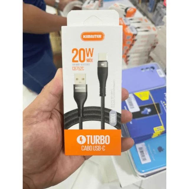 Cabo Usb A para Tipo-C  Blindado Turbo  1Metro Preto CB717  cod: 3854 - Foto 3
