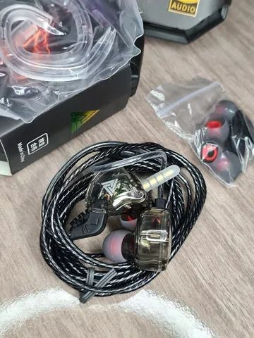 Fone de Ouvido QKZ AK6 + Case com Acessórios - Retorno de Palco - Foto 4