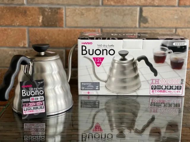 Chaleira Hario Buono V60 Vkb-120 Bico Ganso Japão Original - Foto 4