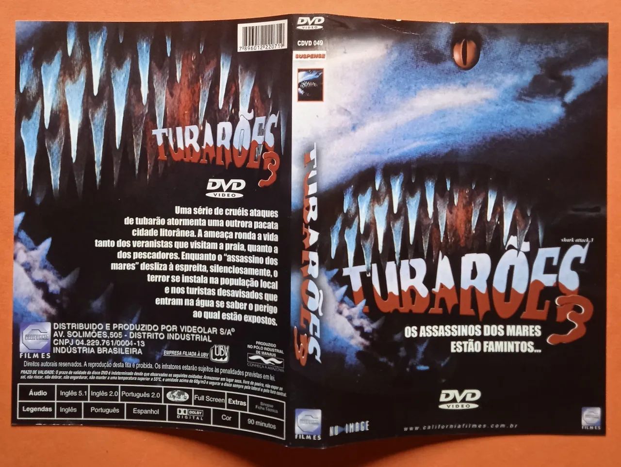 Dvd Tubarões 3 - Foto 3