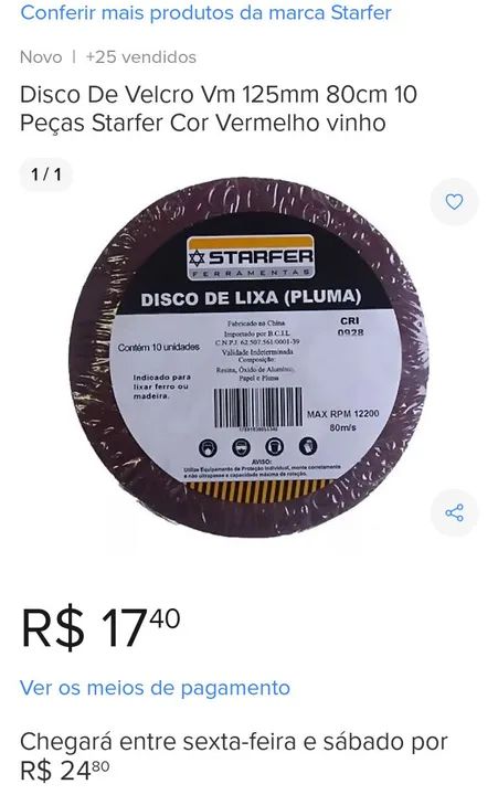40 unidades de Disco de lixa pluma - Foto 3
