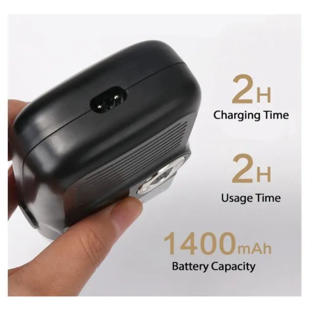 Máquina Kemei Shaver Barbeador Barba Km-2026 Recarregável Sem Fio - Foto 3