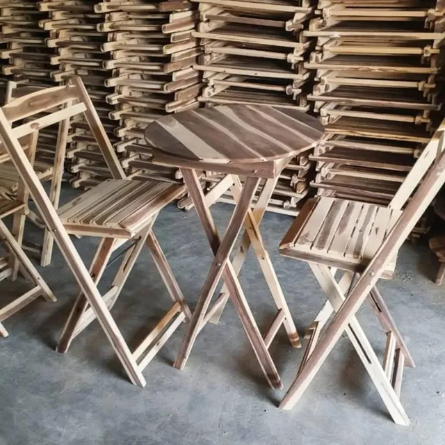 Conjunto bistrô dobrável