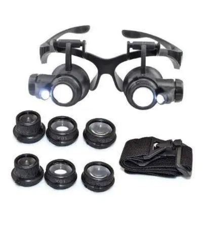  * super Óculos lupa led de cabeça 65104607704706124