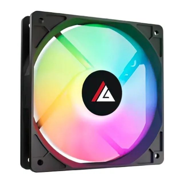 Kit 4 Ventoinha Acegeek RW12, 120mm, Rainbow, Preto - Foto 2