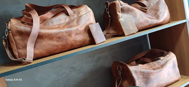Bolsa + carteira 100 % couro R$1.500  * - Foto 4