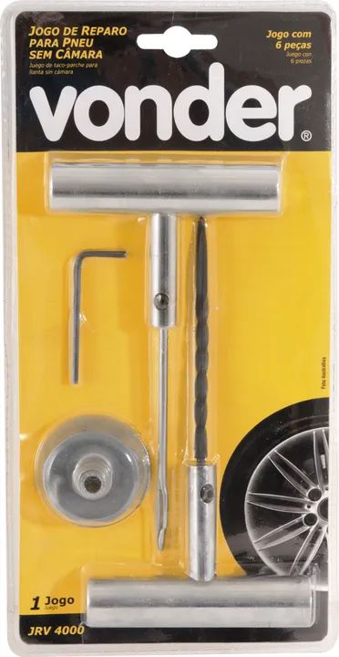 Aplicador preparador para reparos de pneus, jogo com 6 peças, JRV 4000, VONDER  - Foto 3