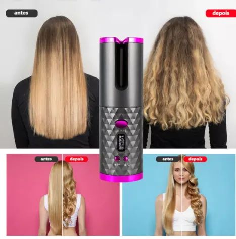 Modelador Ondulador De Cachos Automático Sem Fio Portátil - Foto 3
