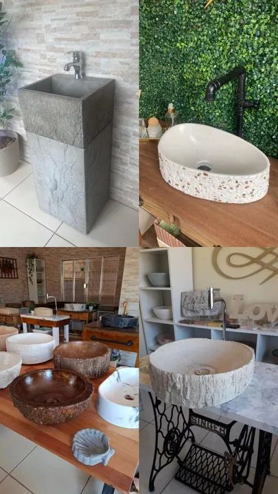 Cubas e Pias de Concreto Decorativas - Foto 2