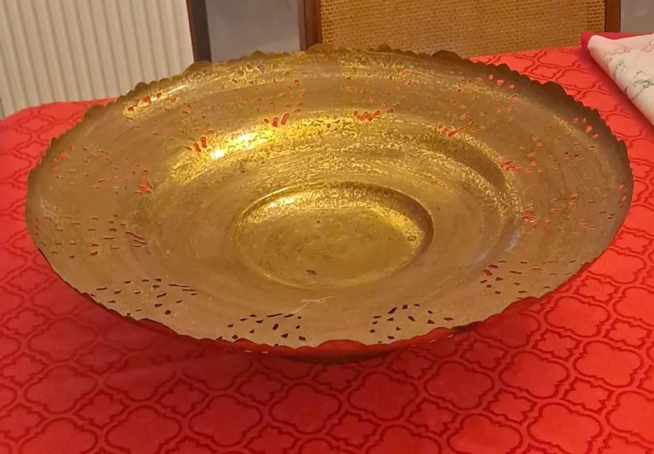 Peça decorativa em bronze e latão - Foto 2