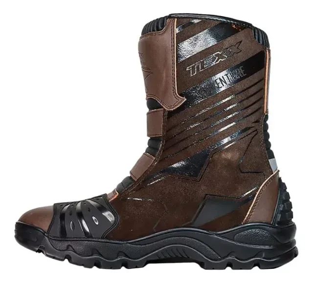 Bota Texx Adventure Short V2 Marrom n44 - Peças para motos - Saúde