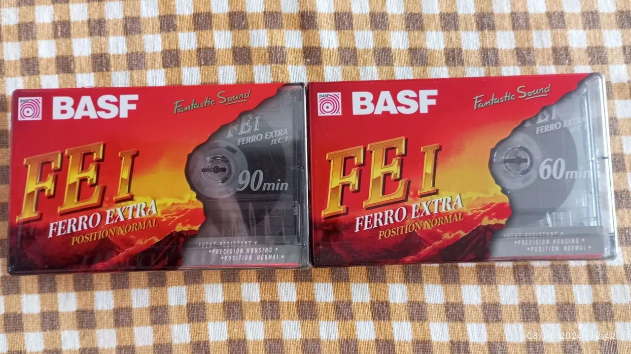 3 Fitas K7 BASF FEI Ferro Extra 90min - Foto 2