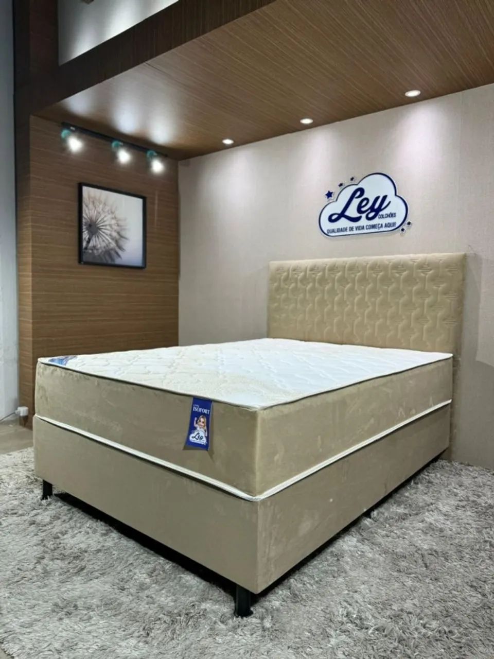 Cama Casal Colchão com Molas Ensacadas Individualmente Ouro Luxo - Foto 2