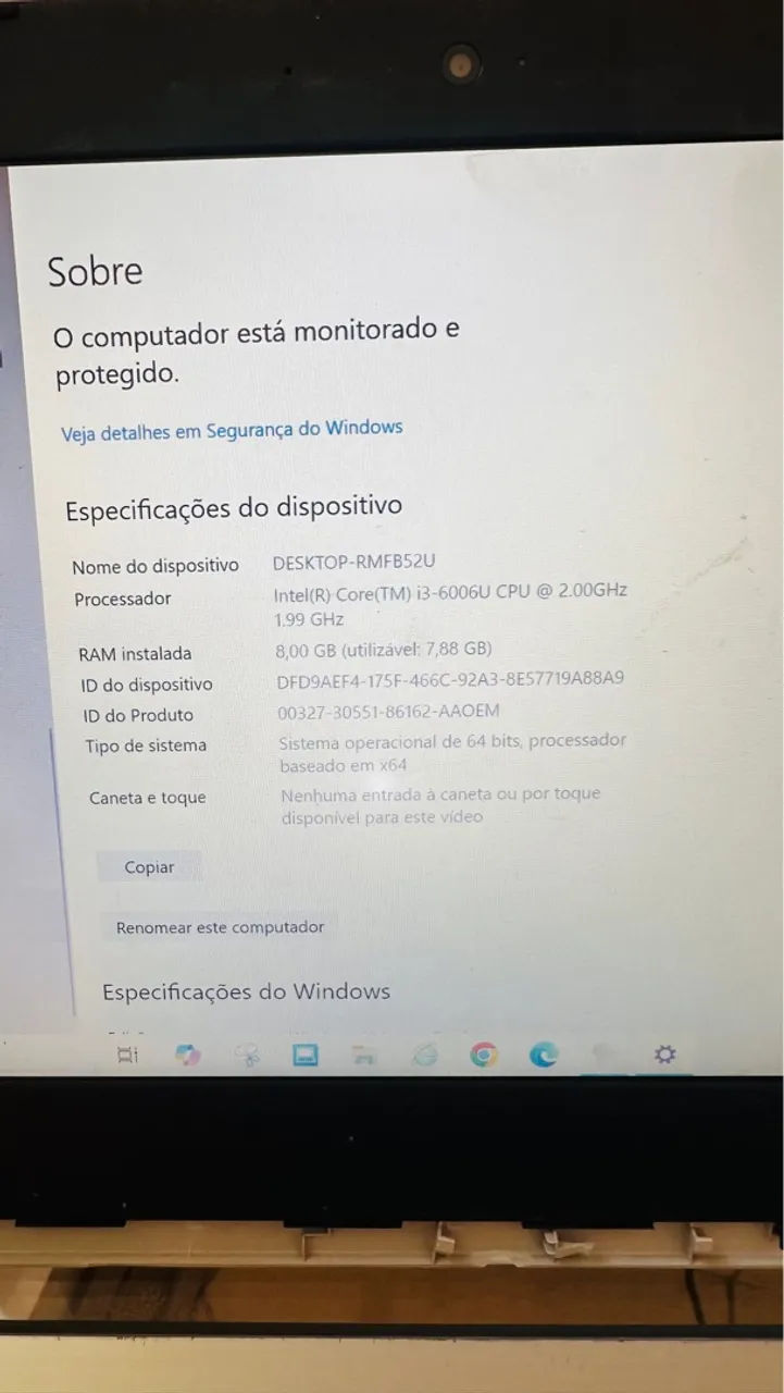 Notebook Intel Core i3 - 8GB RAM