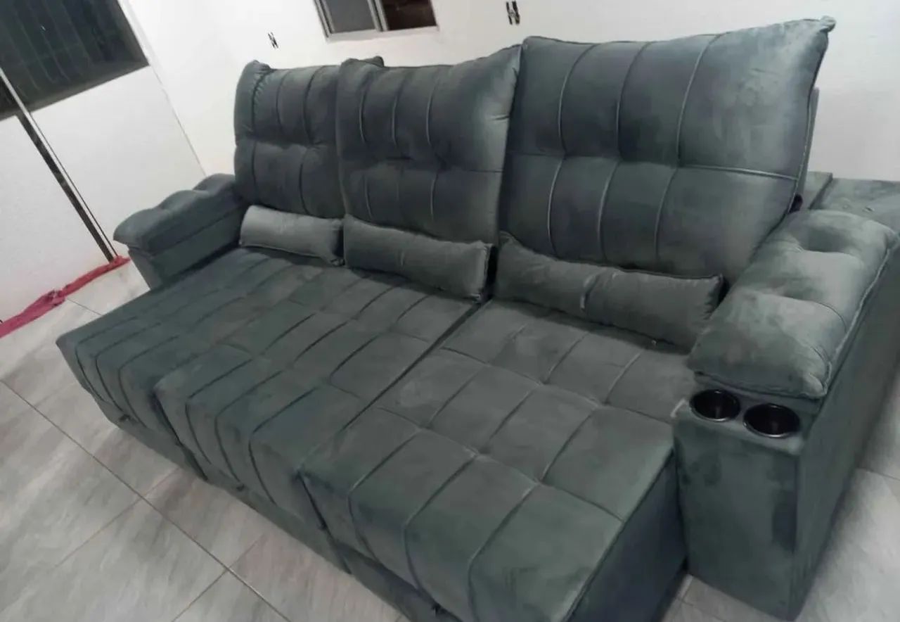 Sofá retrátil e reclinável 2,90  - Foto 2