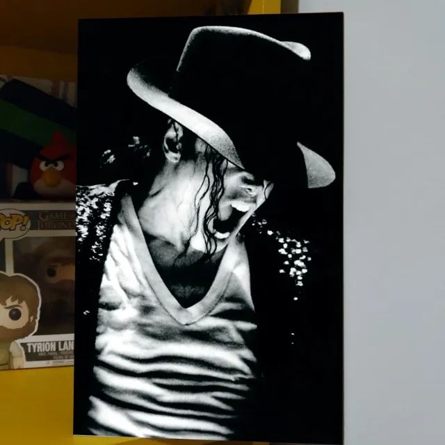 Decoração Michael Jackson, The King of Pop quadros placa decorativa parede casa - Foto 2