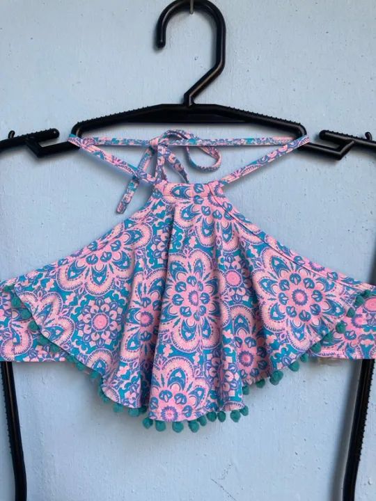Biquíni Estampado Rosa Claro, Tam P - Foto 2