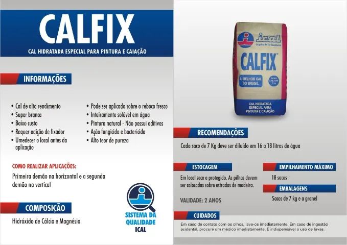 Calfix Aditivado para Pintura 7Kg Ical - Foto 2