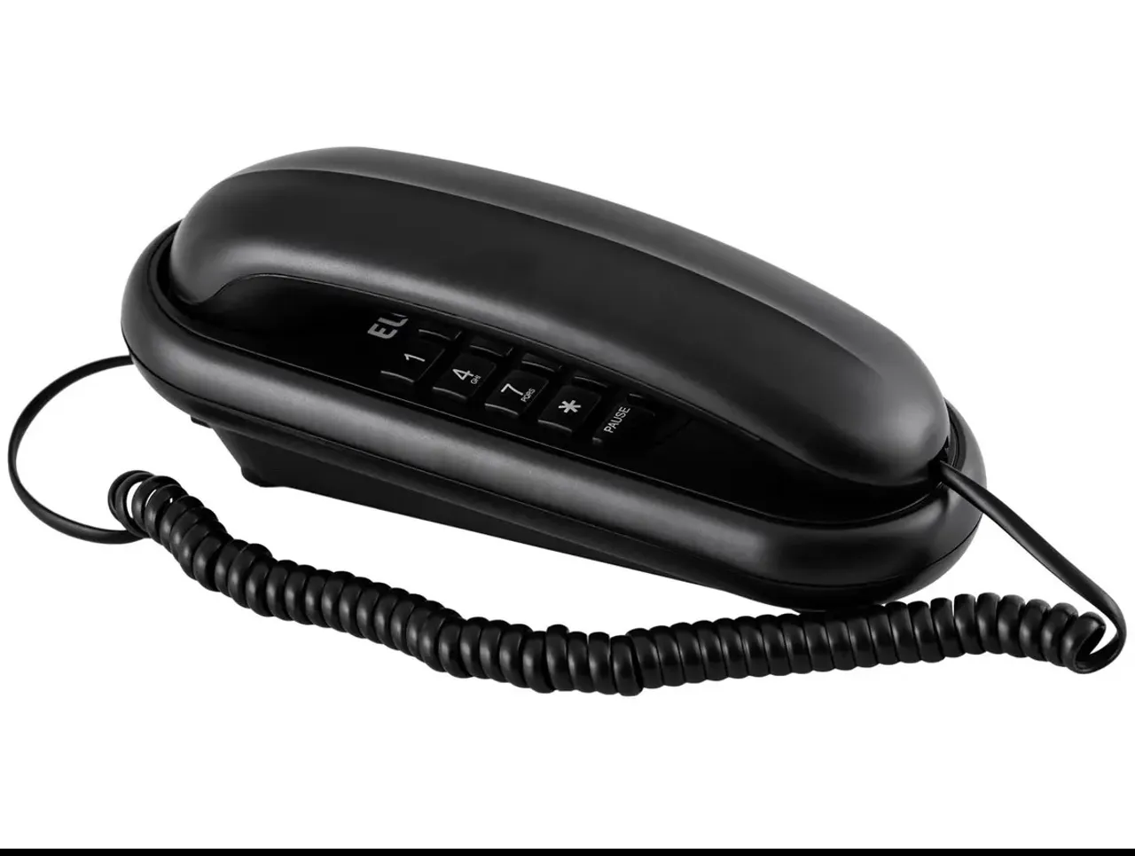 Telefone Fixo Preto - Ideal para Sua Casa ou Escritório