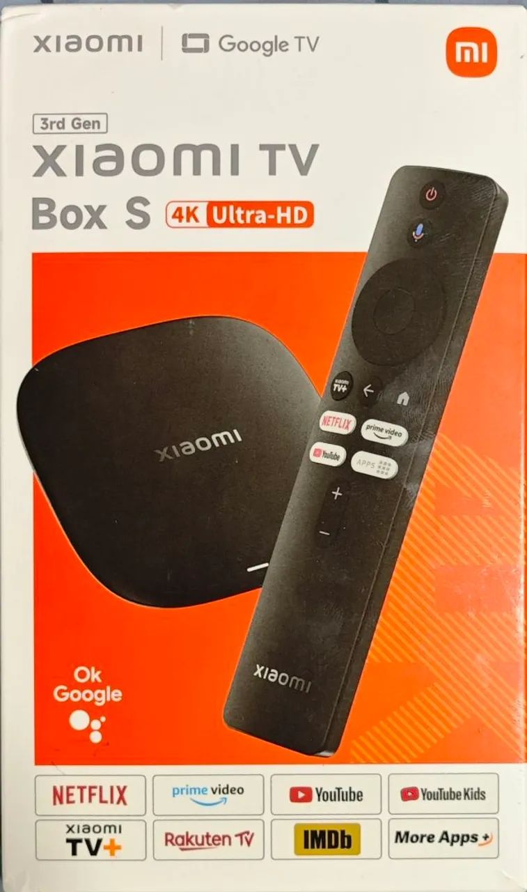 Mi Box S Tv Xiaomi 3a Geração 32gb 4k Ultra Bivolt Preto