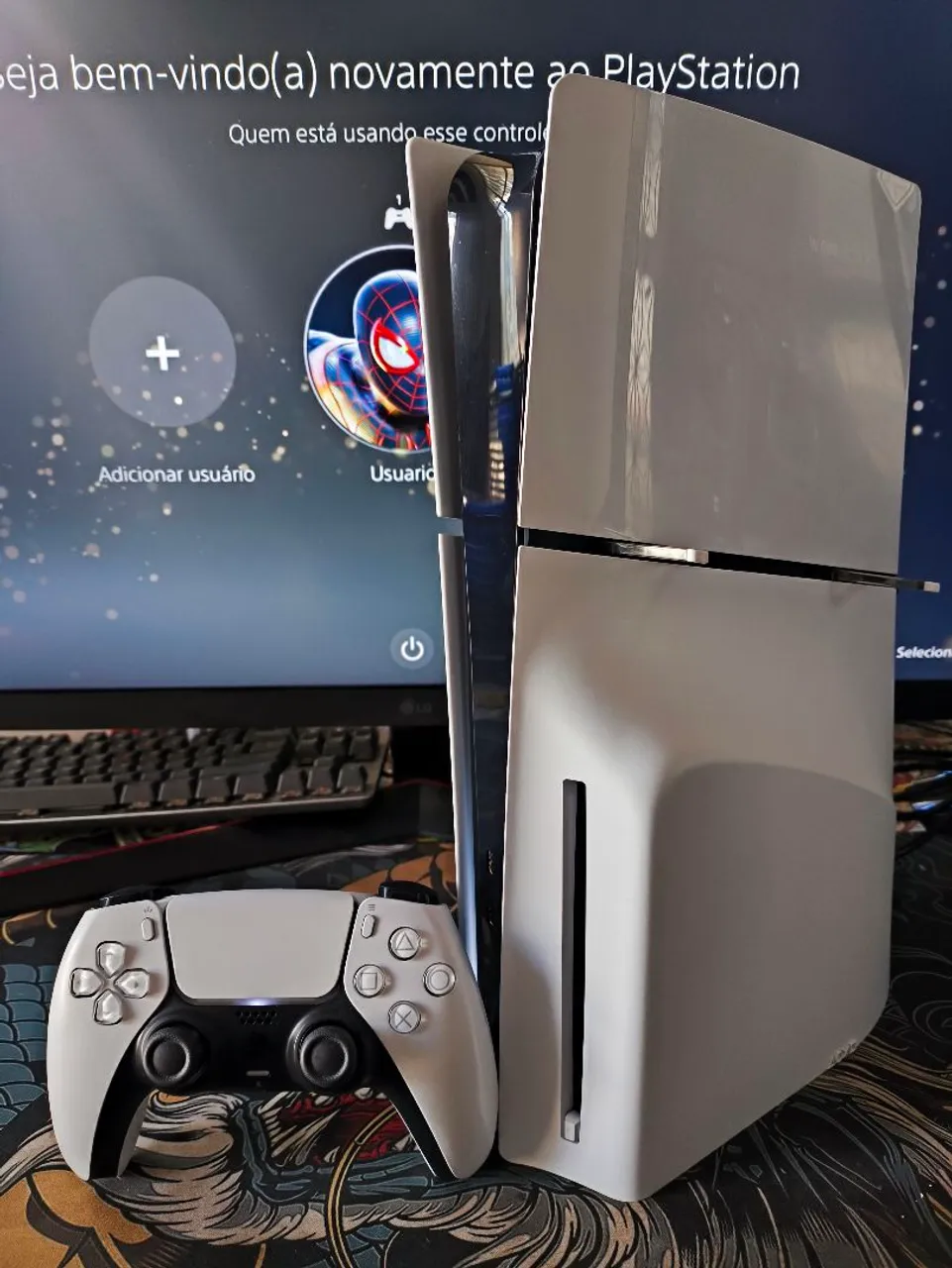 PS5 Slim Midia Fisica 1TB - na Garantia - Pego seu PS4 Slim ou Séries S no Abate