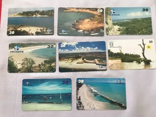 Coleção 10 Cartões Telefônicos Série Praias de Pernambuco 