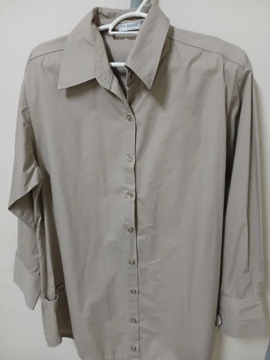 Camisa Social Bege - Manga Longa