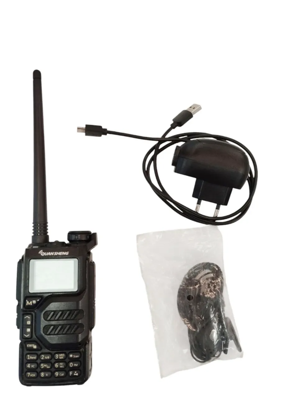 Rádio HT Quansheng UV-K5 HF VHF UHF Satélites Aviação AM e FM Walk Talk Comunicador