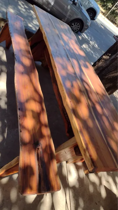 Mesa rústica de madeira maciça rustica