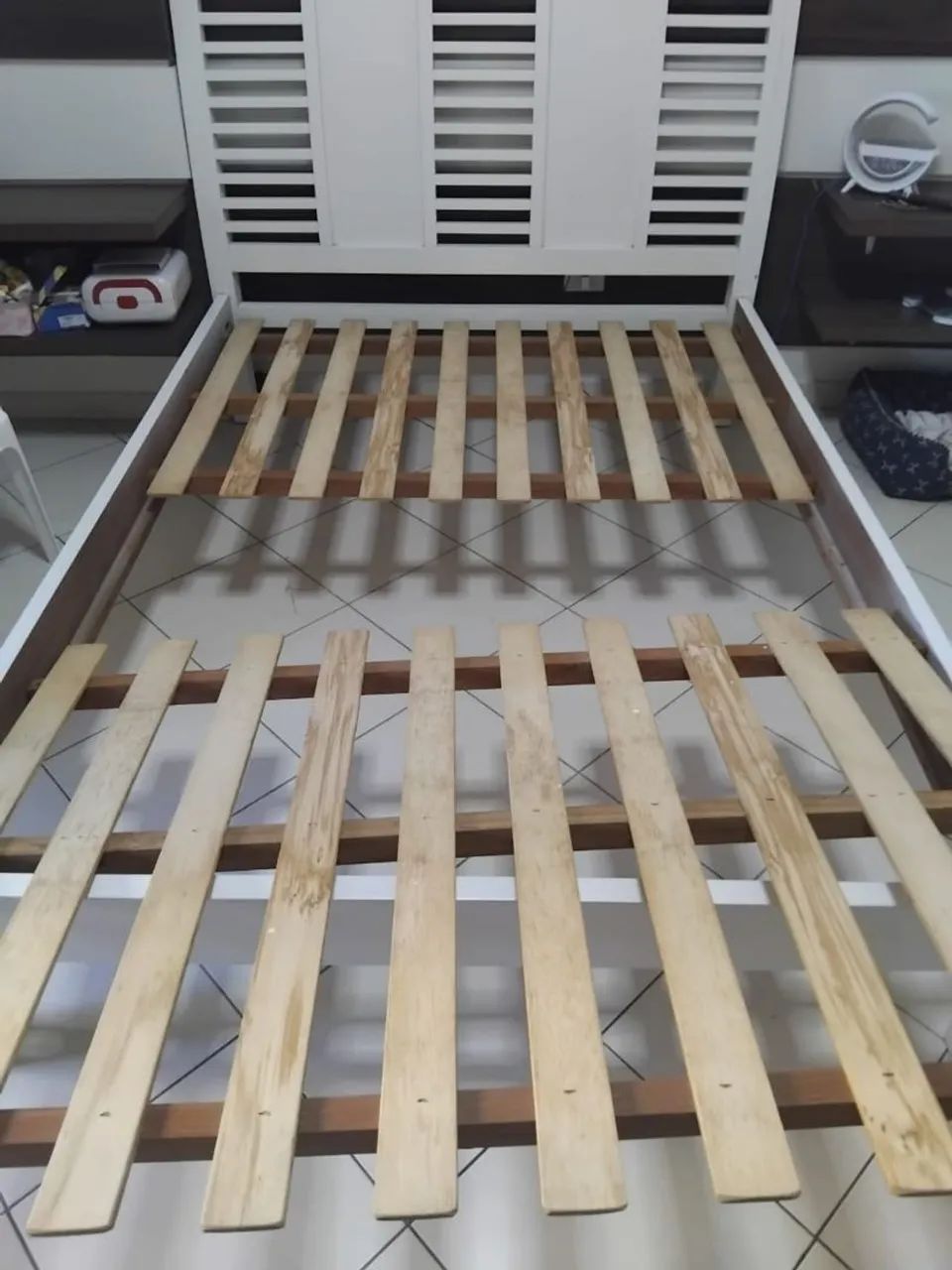Cama casal com colchão molas ensacadas  - Foto 4