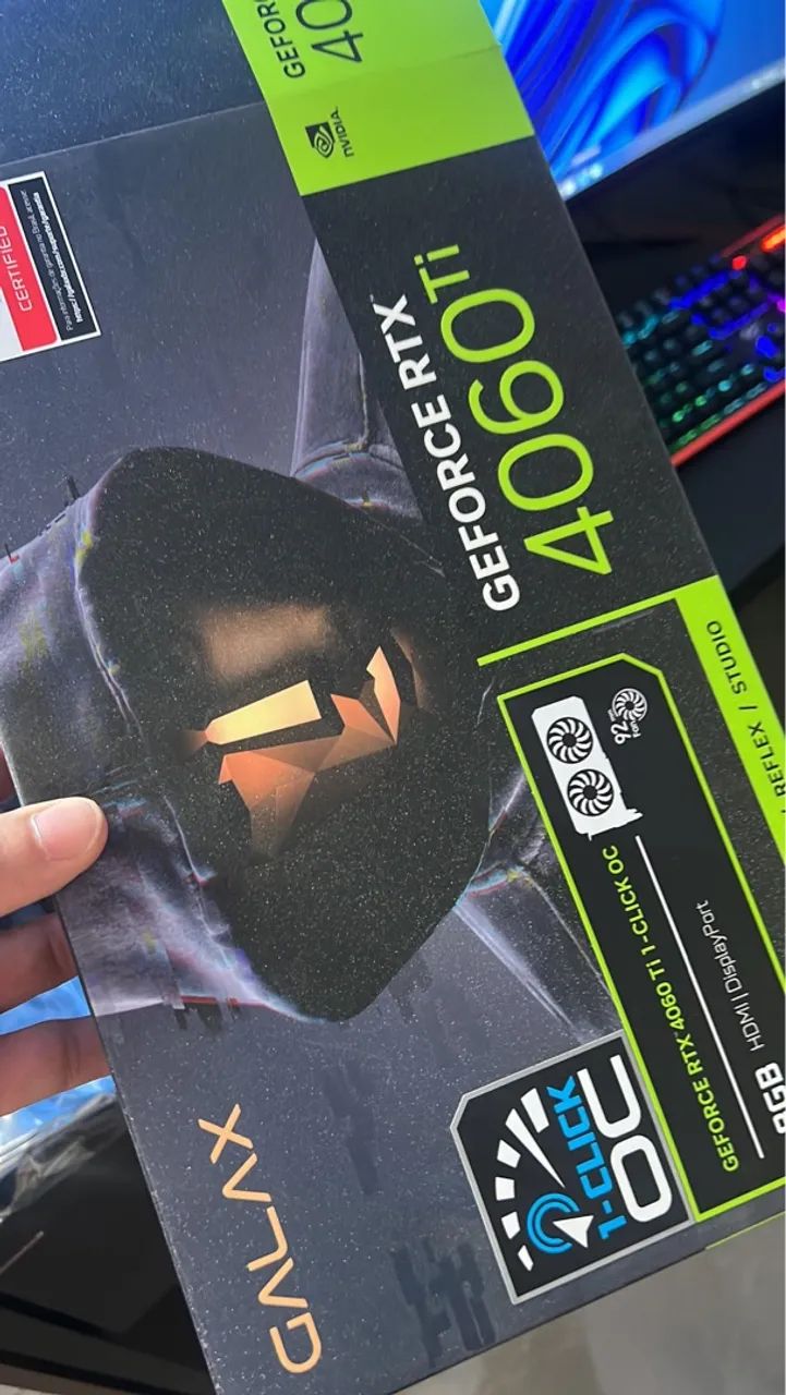 Placa de Vídeo Galax GeForce RTX 4060 Ti 8GB 1-Click OC - Foto 2