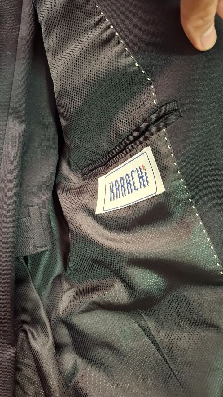 Terno Karachi Slim Preto - Foto 3