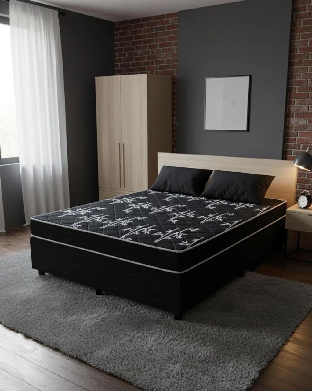 cama box casal nova direto de fábrica com dois travesseiros de brinde. - Foto 2