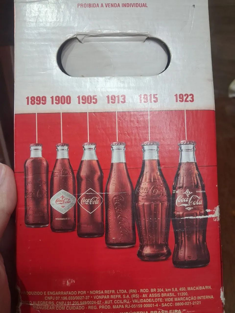 2 Garrafas- Coleção de Garrafas Coca-Cola Históricas