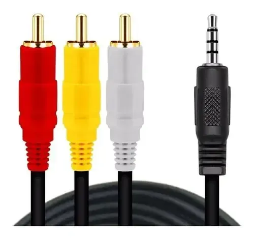 Cabo Auxiliar P2 + 3 Rca It-blue Le-1001 2m