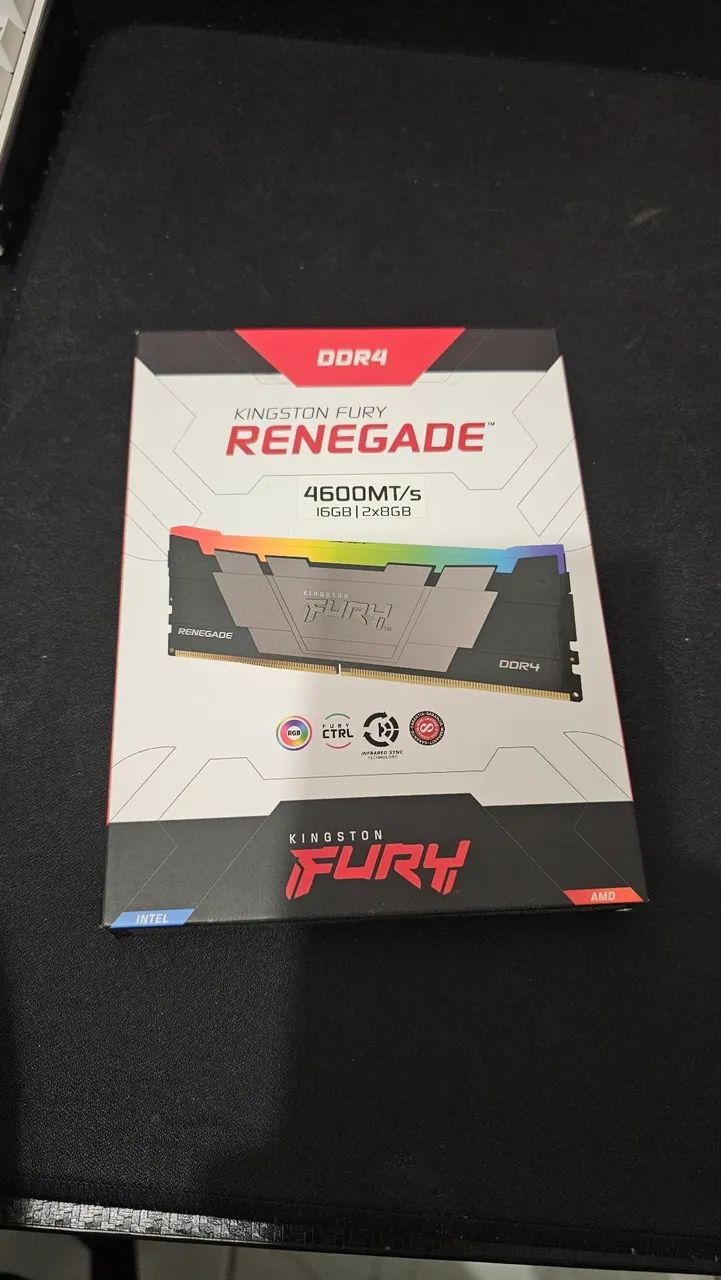 Memória RAM Kingston Fury Renegade DDR4 16GB 4600MHz