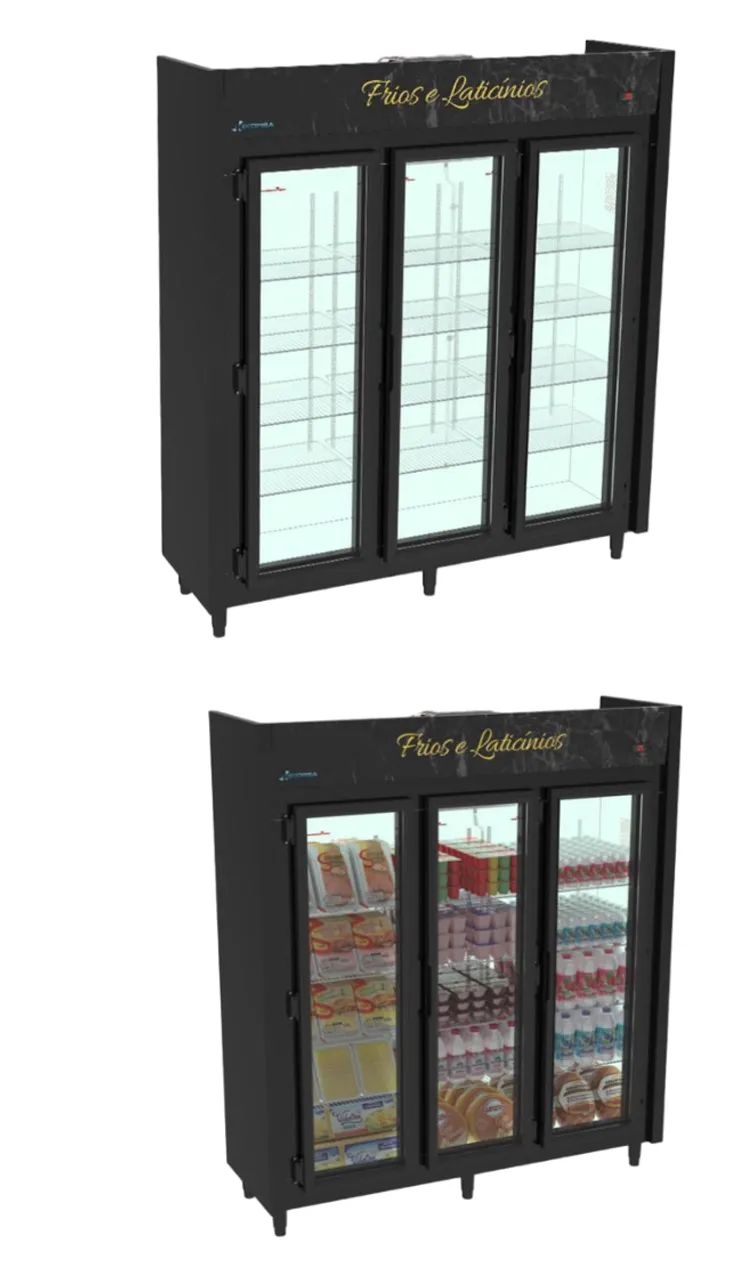 Expositor Autoatendimento 2 Portas - Ideal para Bebidas, Laticínios e Frios - Foto 3